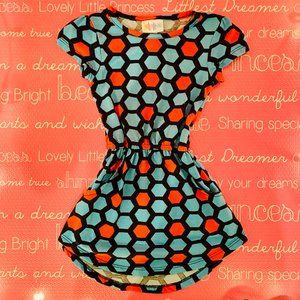 LuLaRoe Mae Girls Kids Dress Size 2